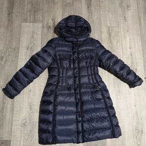 Moncler Hermine Dark Blue Puffer Jacket